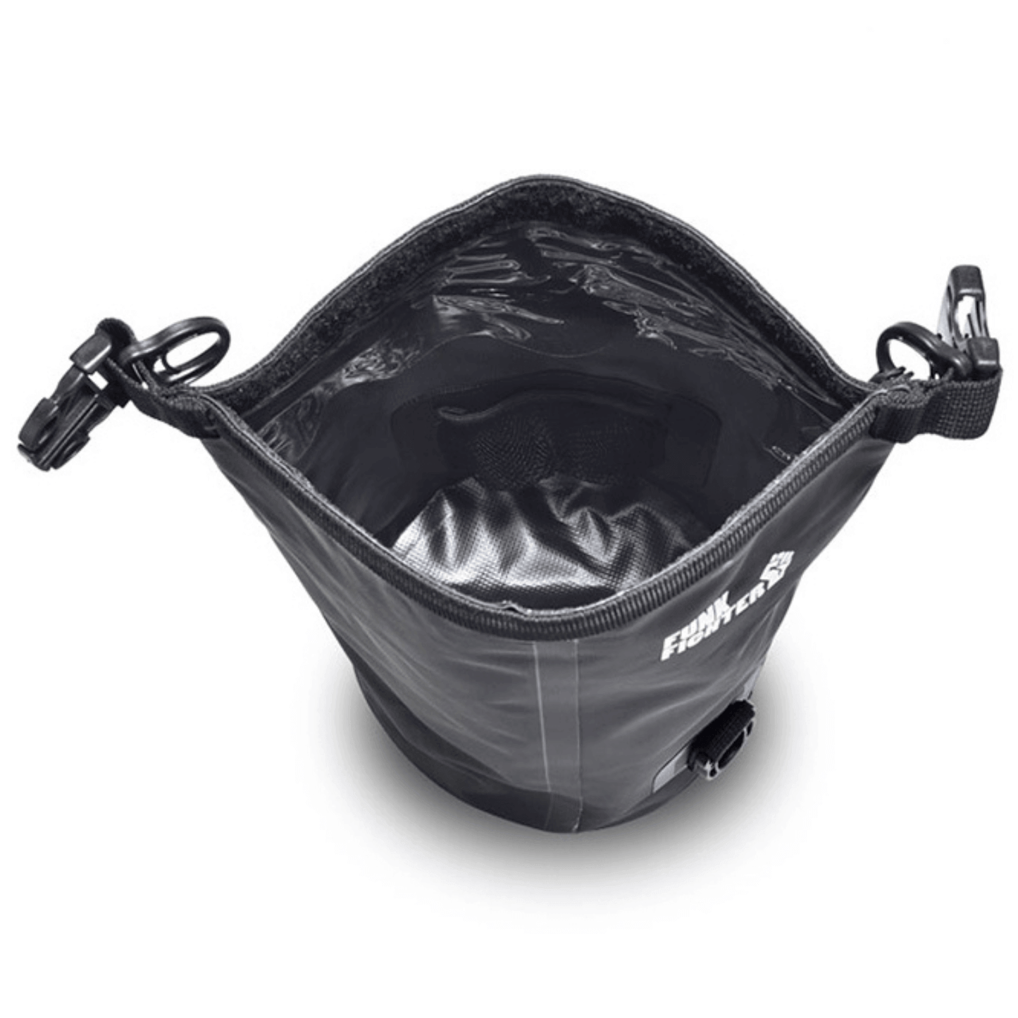 Funk Fighter 10L DIVER Bag with open top view, durable material, and secure straps for odor control.