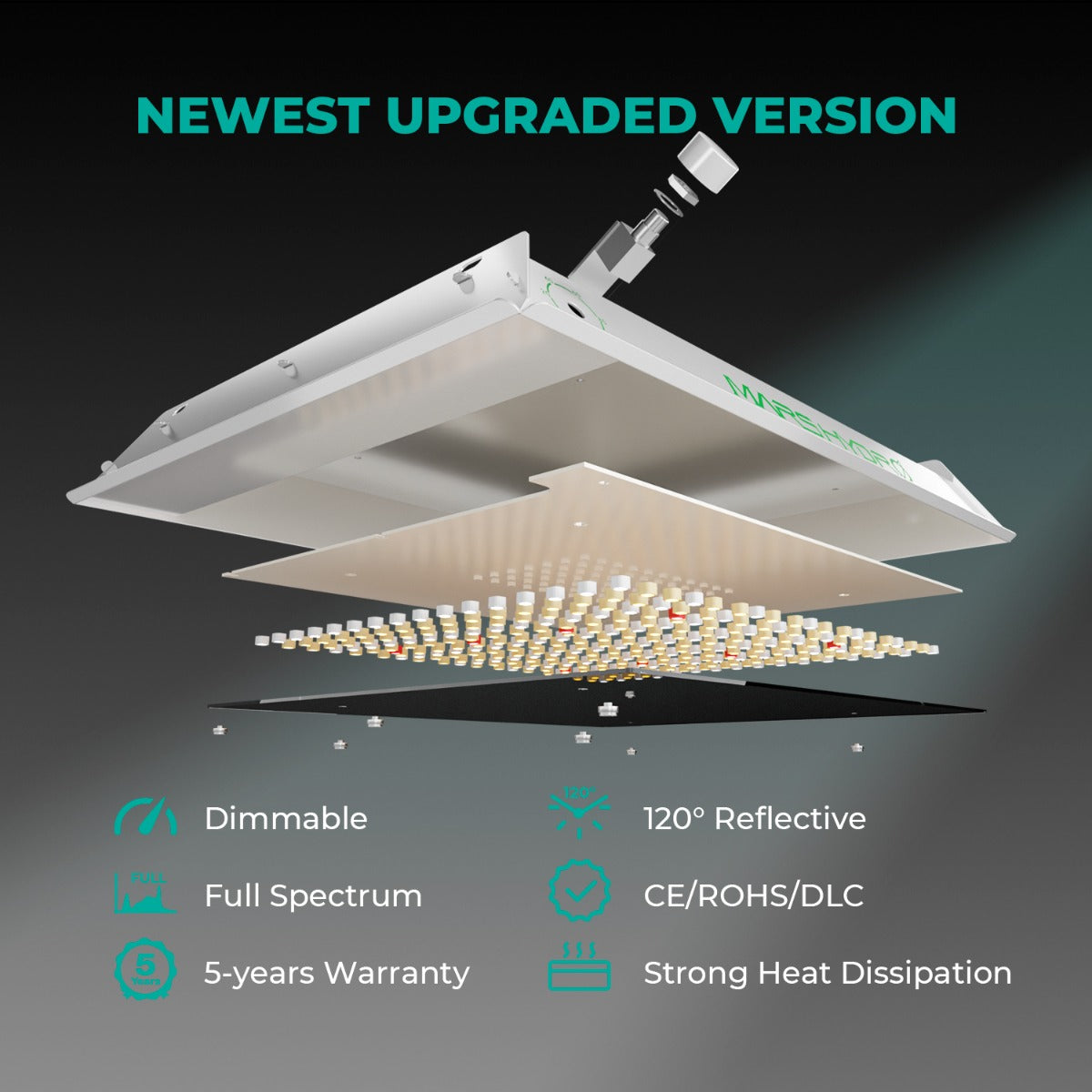 Mars Hydro TS 600 100W Full Spectrum LED Grow Light product image 3
