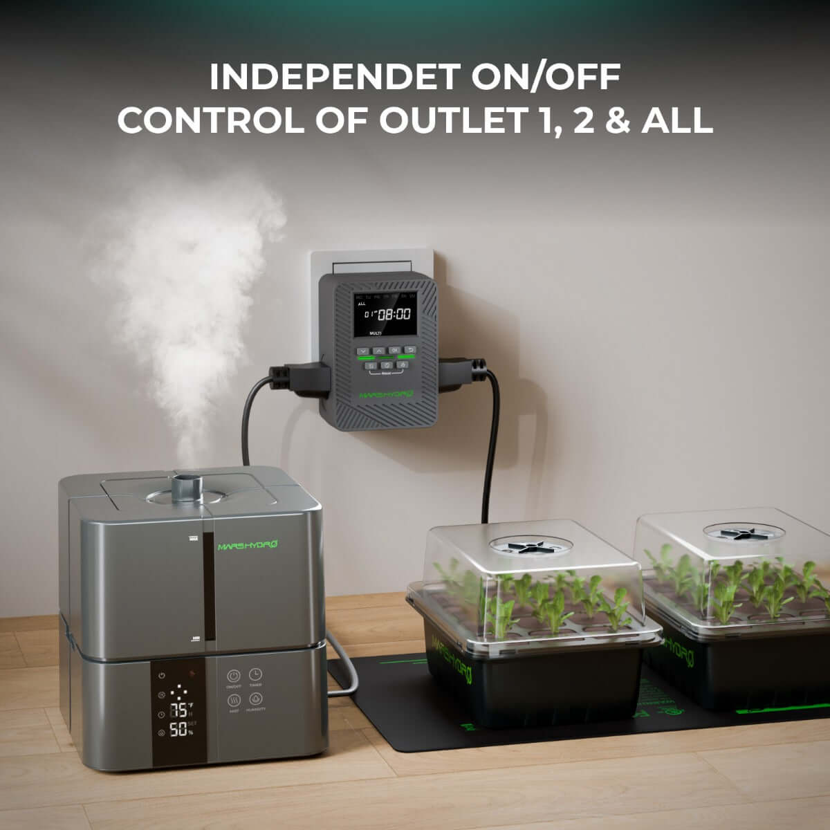 Mars Hydro iTime 2-in-1 Dual Outlet Smart Timer w/ App Control product image 4