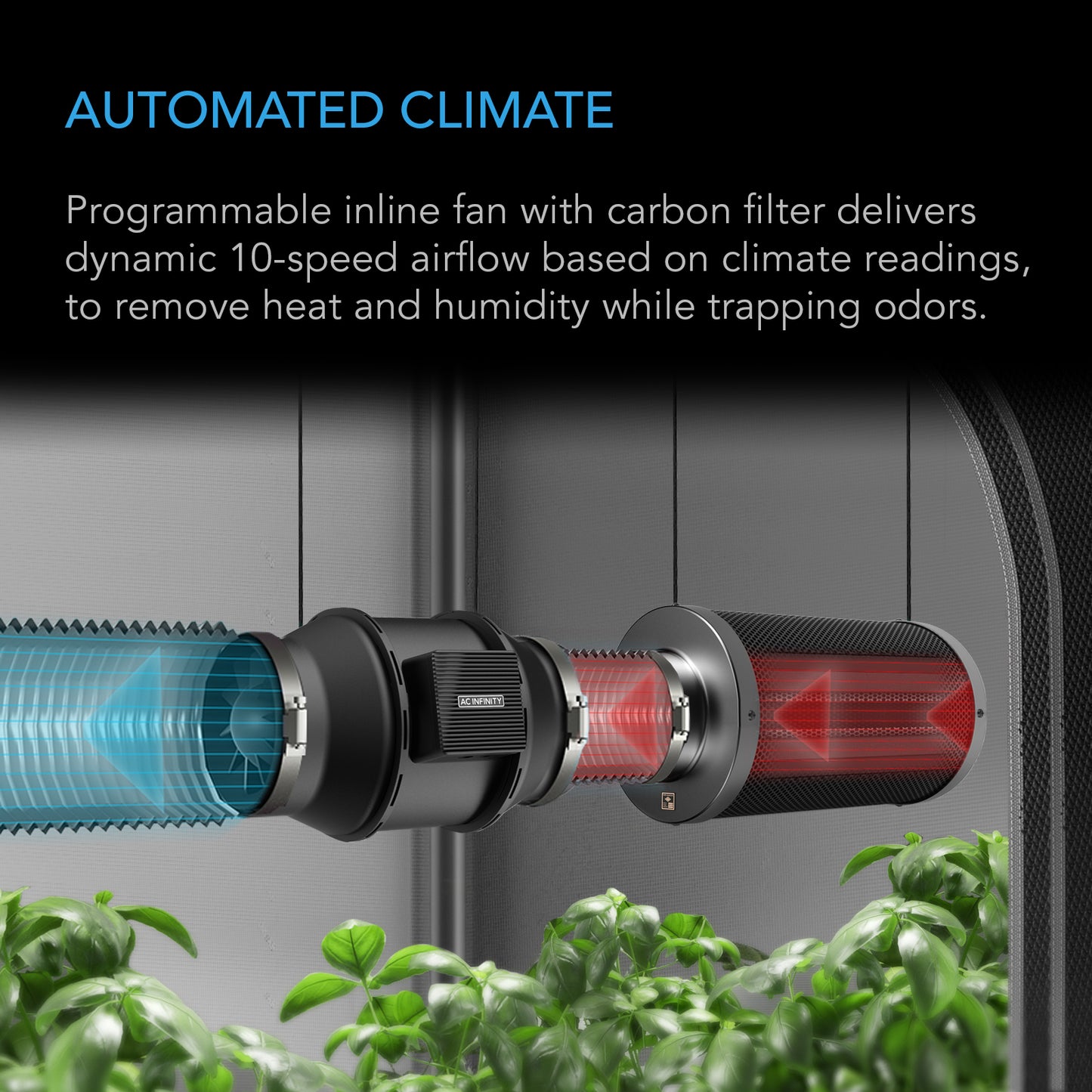 AC Infinity Advance Grow Tent System 4x4 4-Plant Kit Integrated Smart product image 4