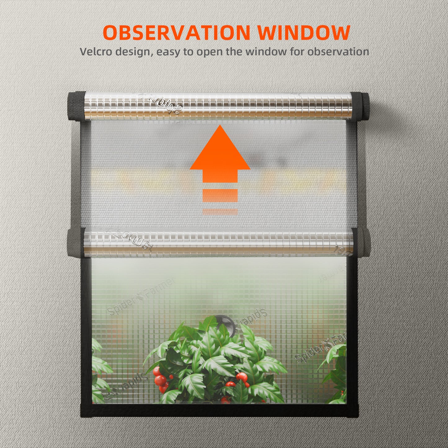 Spider Farmer 2' x 2' x 6' (60 x 60 x 180 cm) Pro White Indoor Grow Tent
