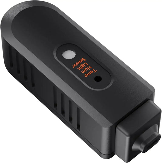 Spider Farmer temp/humidity light sensor, compact design, compatible with GGS AC5 power strip, accurate monitoring for plants.