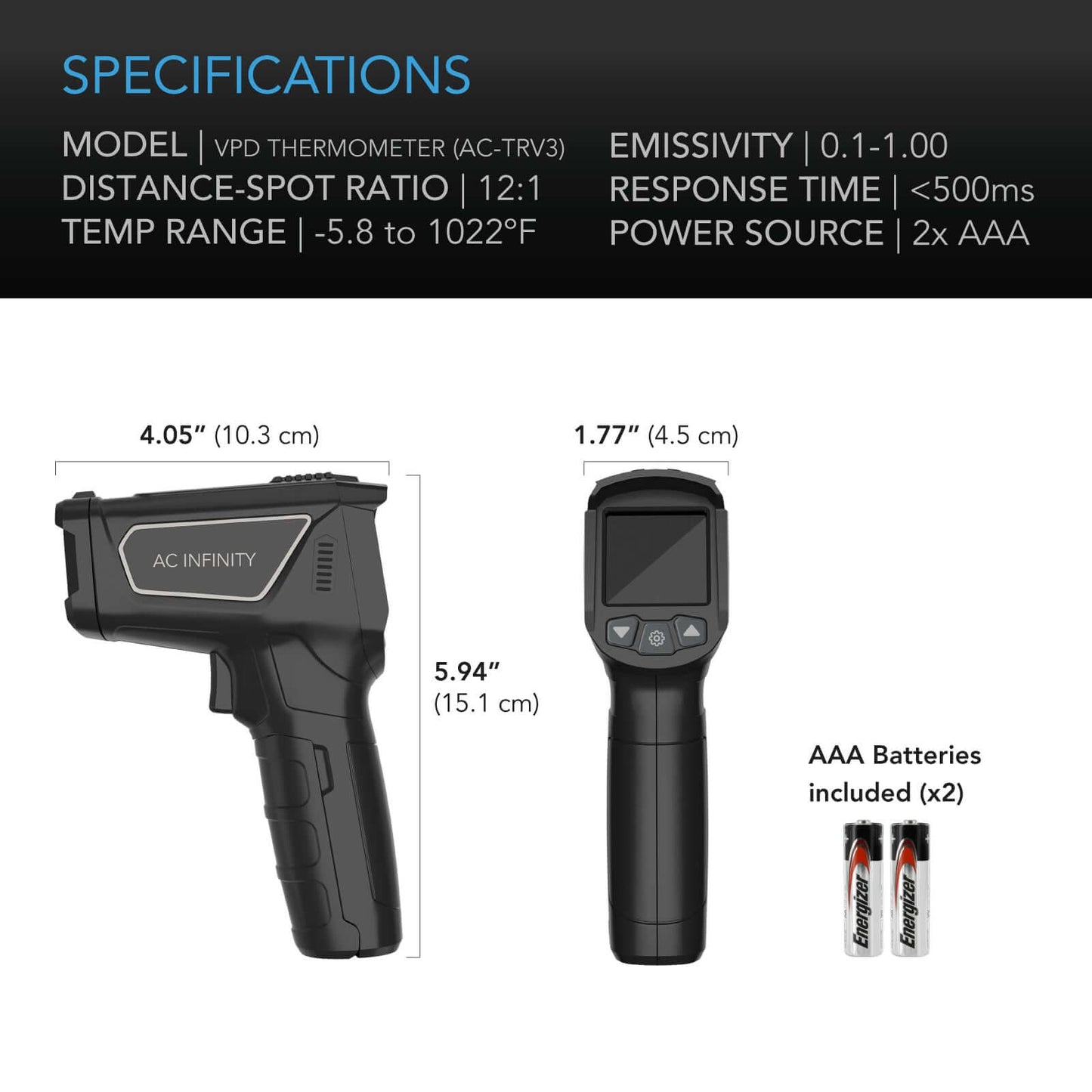 AC Infinity VPD Thermometer Handheld Environmental Monitor Captures product image 6