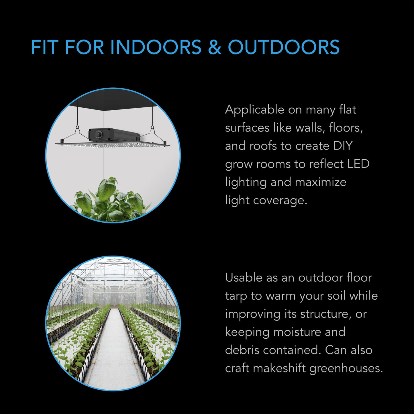 AC Infinity Black & White Panda Film Waterproof Reflective Sheet 10 product image 6