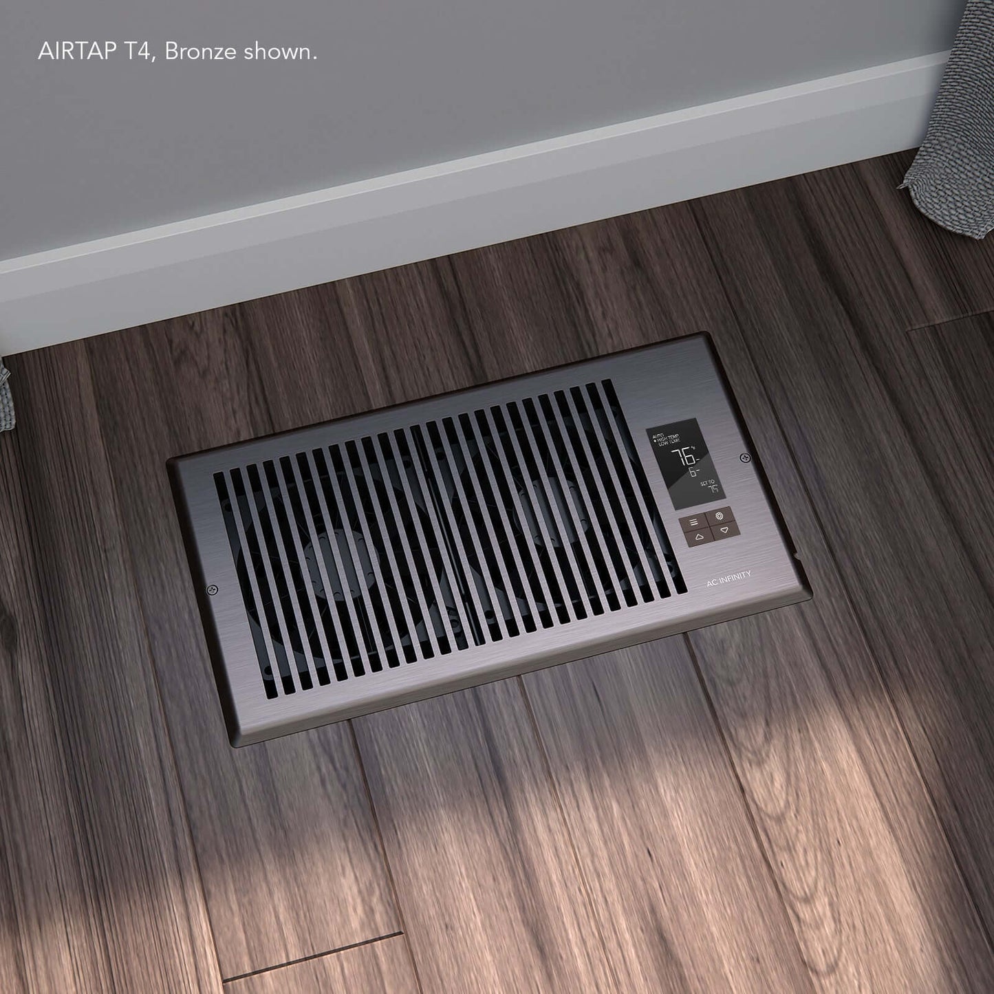 AC Infinity AIRTAP T6 Quiet Register Booster Fan System Bronze for 6" product image 7
