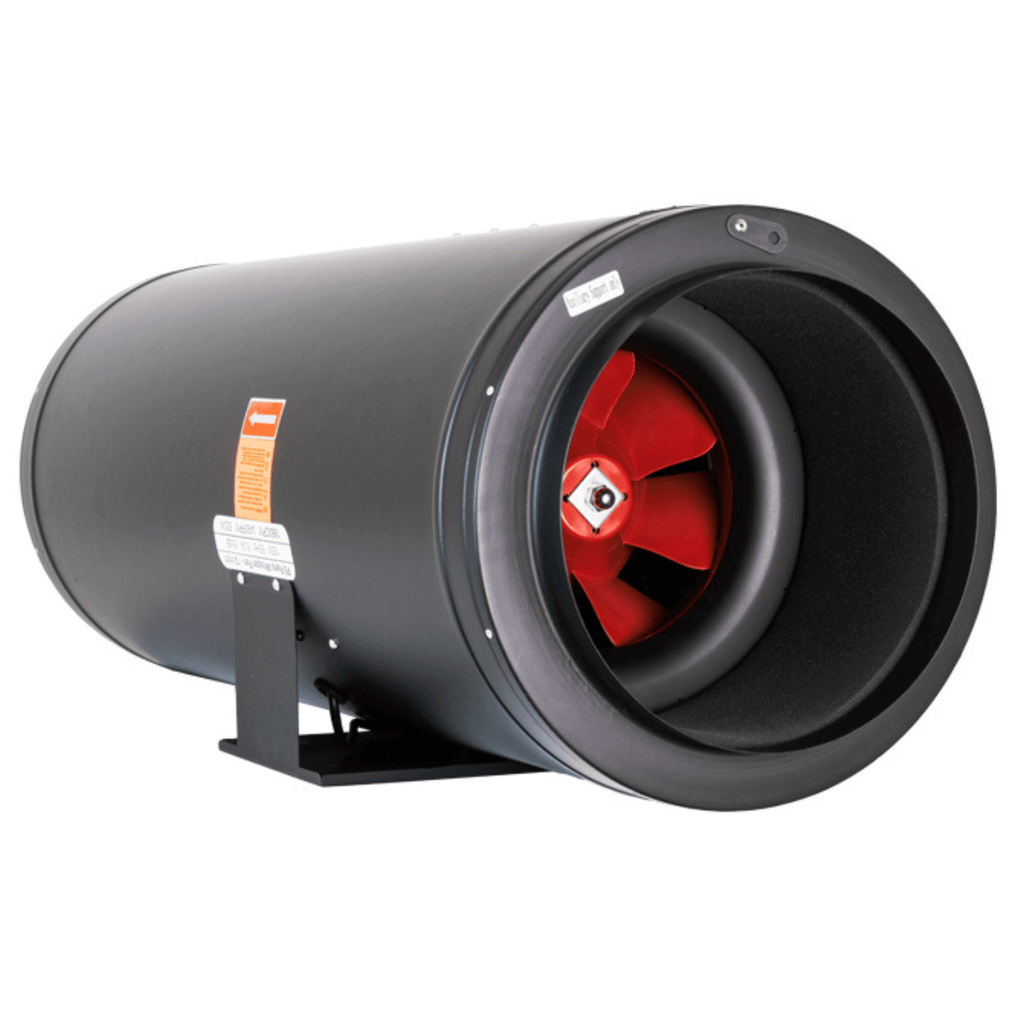 F5 12" Inline Duct Fan with Silencer, minimizing noise in grow spaces, 520W, 3490 RPM, energy-efficient fan for growers.