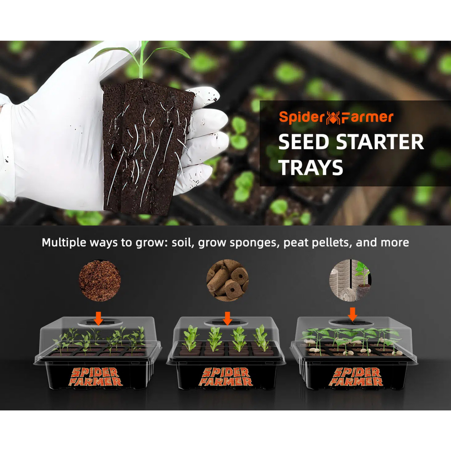 Spider Farmer Seed Starting Trays 2 Pack