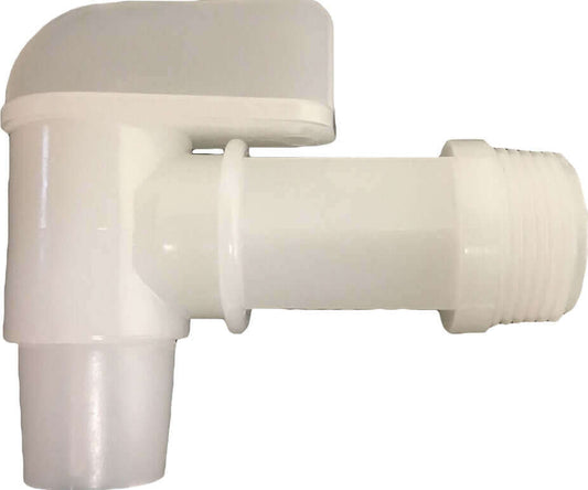 Active Aqua spigot for 6-gallon containers, designed for easy dispensing, lightweight and durable plastic construction.