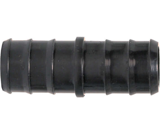 Active Aqua 1/2" straight connector, black, pack of 10, ideal for aquaponics and gardening applications.