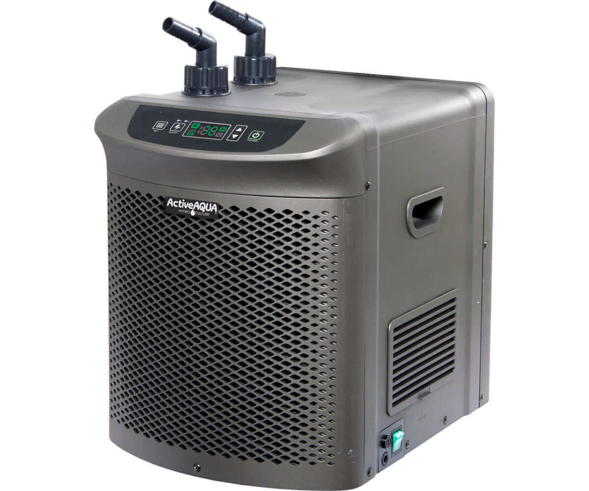 Active Aqua 1/4 HP chiller with user-friendly temperature control and environmentally friendly design.