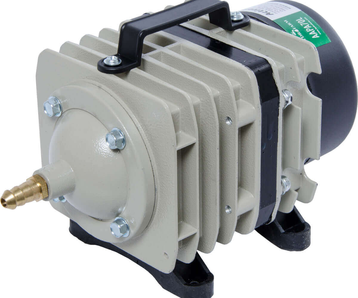 Active Aqua Commercial Air Pump with 8 outlets, high-output design, ideal for multiple operations in hydroponics.