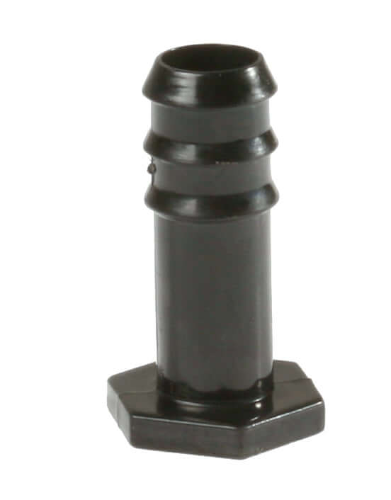 Active Aqua 1/2" stopper for aquaponics, used to seal 1/2" lines, durable black plastic design, pack of 10.