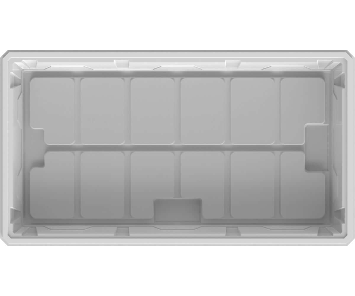 Active Aqua 2.0 High Rise Tray, white, 2'x4', deep sidewalls for larger root masses and taller pots.