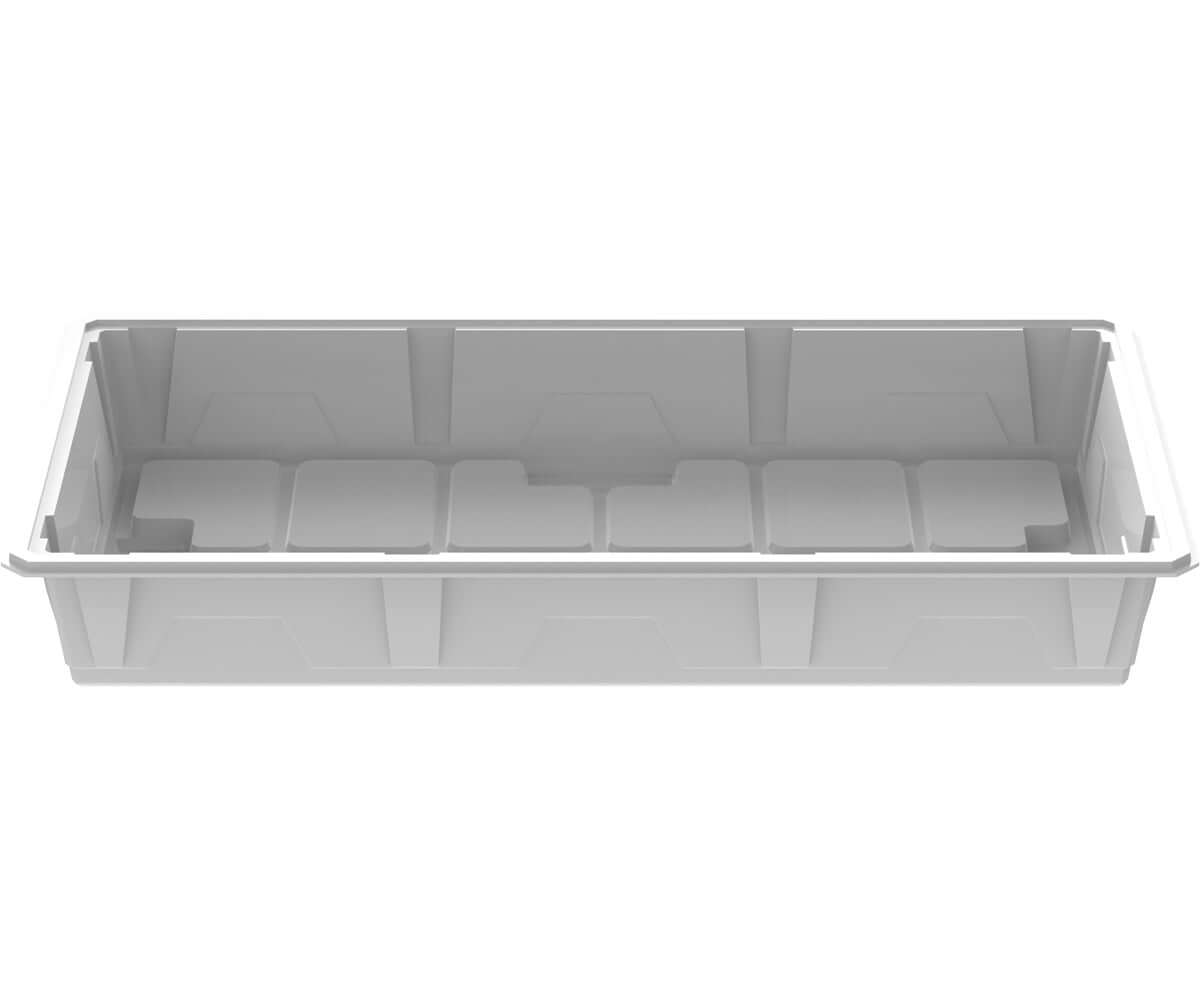 Active Aqua 2.0 High Rise Tray in white, 2'x4', designed for optimal plant growth and durable performance.