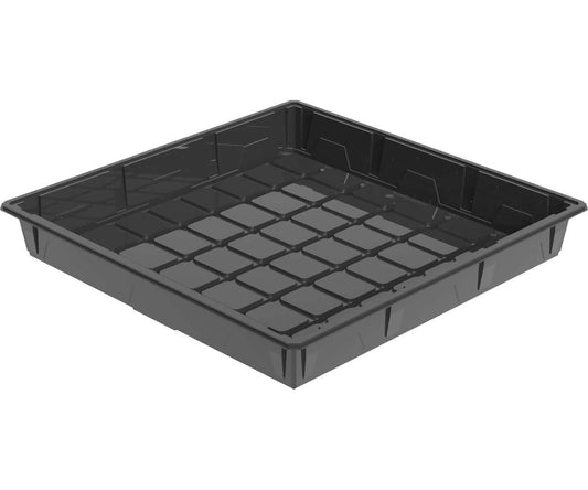 Active Aqua 2.0 Low Rise Tray, Black, 4'x4', designed for efficient top feed and ebb/flow irrigation systems.