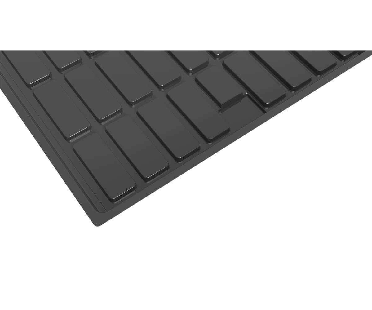 Active Aqua 2.0 Low Rise Black Tray top view, designed for efficient irrigation and maximizing growing space.