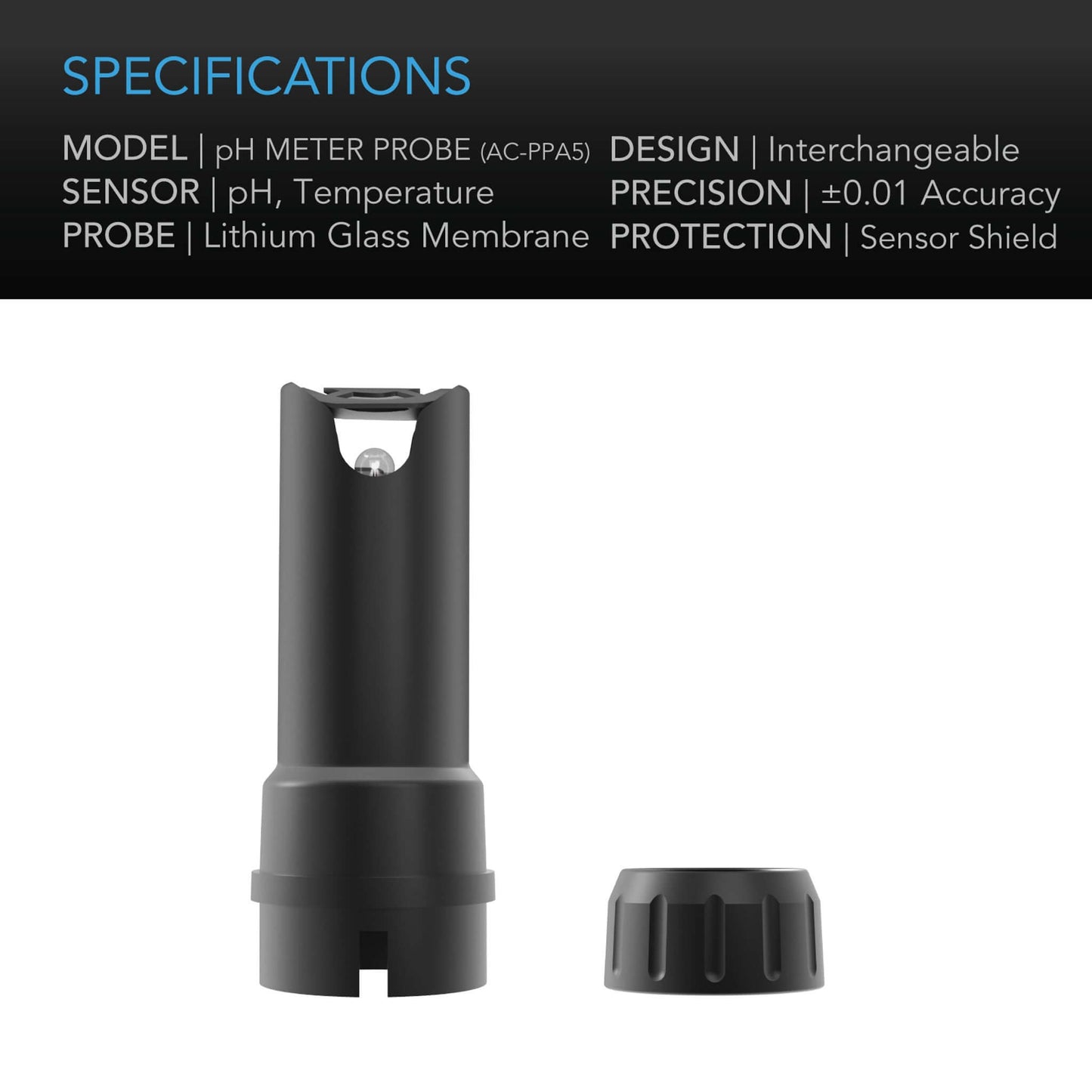 AC Infinity Replacement Probe for pH Meter PRO Kit