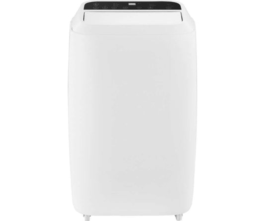 Active Air 14,000 BTU portable air conditioner front view, white design, ideal for spot cooling up to 800 cubic feet.