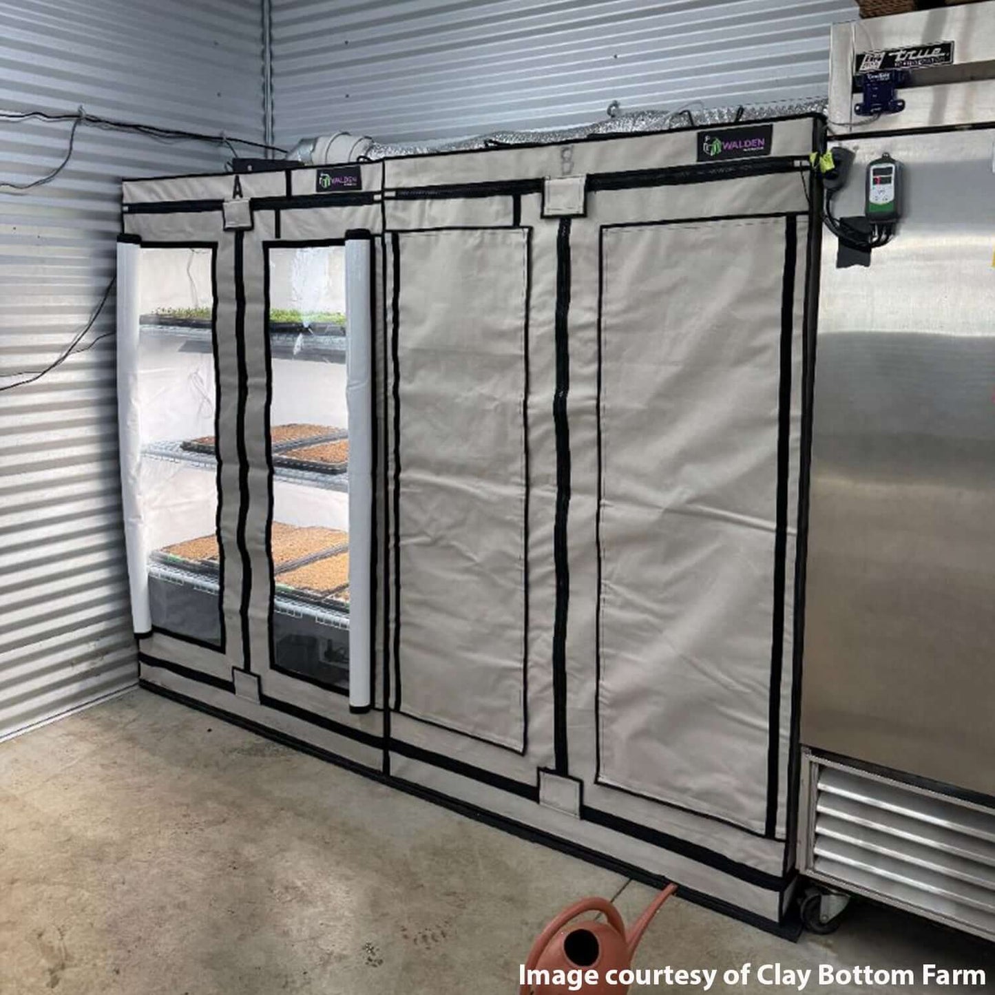 Active Grow Clones & Cuttings 3-Tier Walden White LED Grow Tent Kit