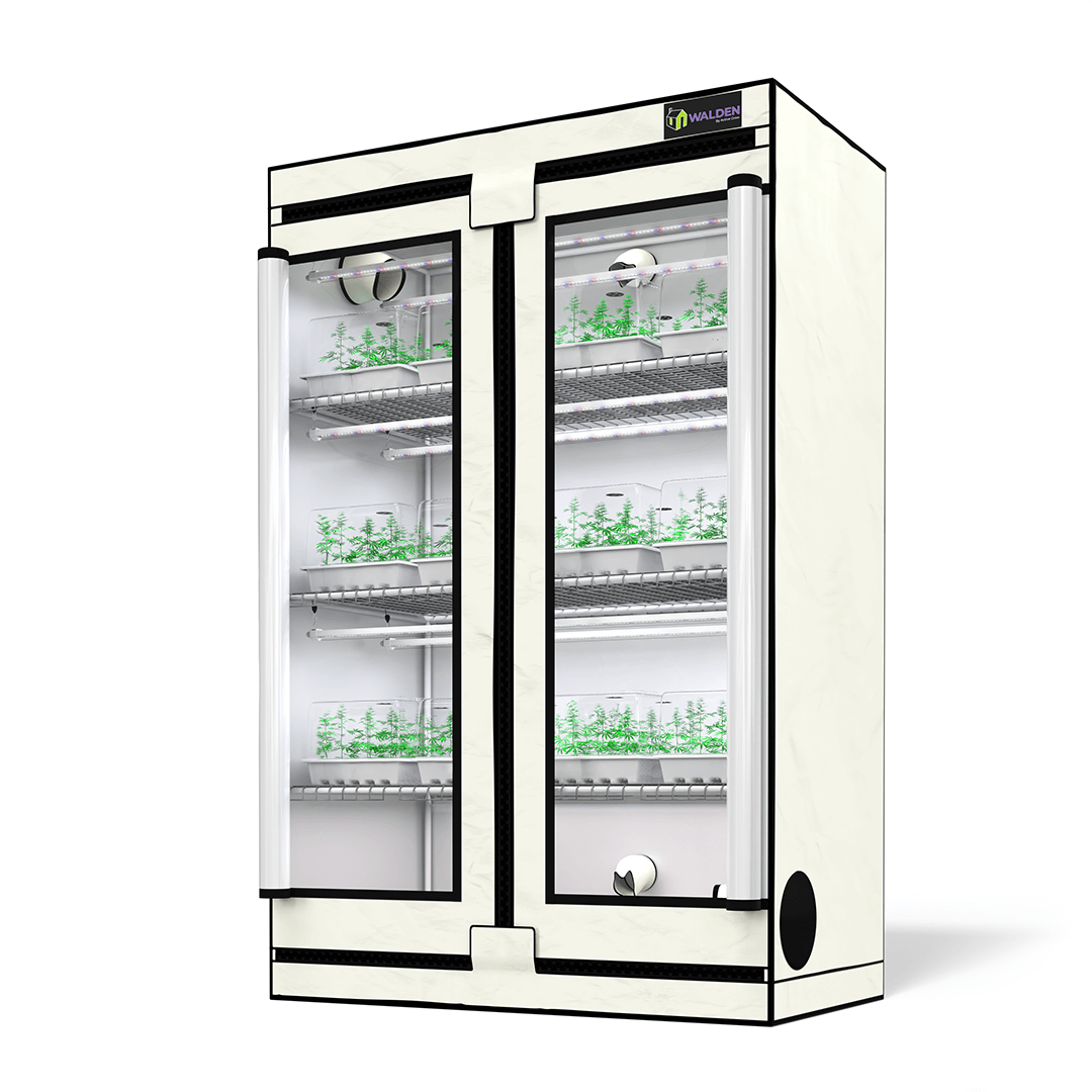 Active Grow 3-Tier Walden White LED Grow Tent Kit for healthy clones and cuttings.