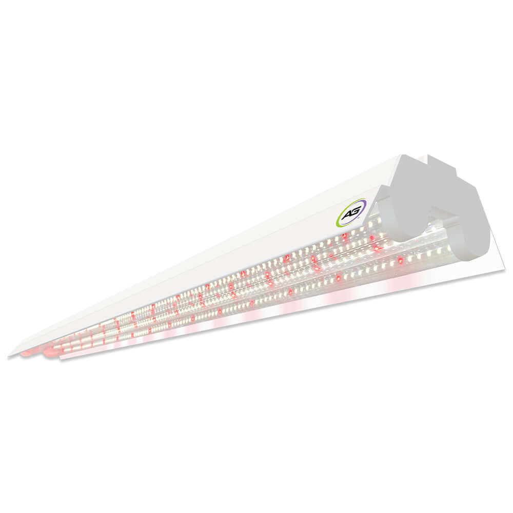 Active Grow Integrated Dual T8 4FT LED Grow Light in Sun White Pro Spectrum for optimal plant growth.