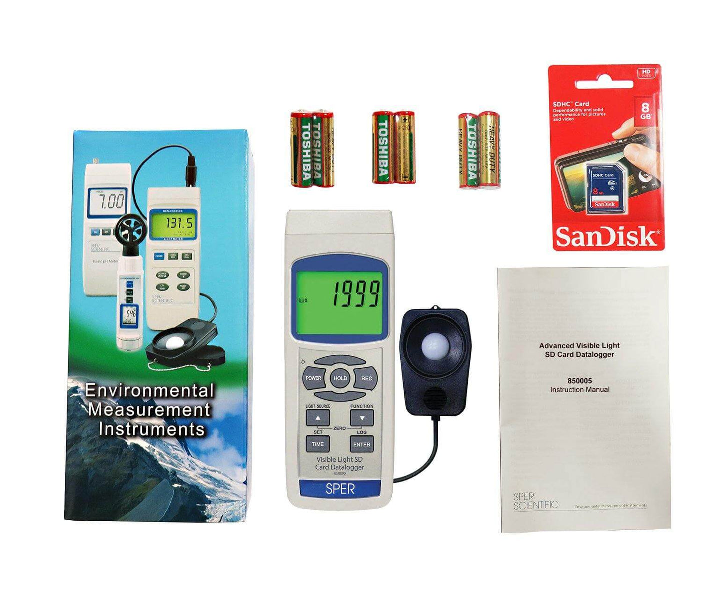 Sper Scientific Direct Advanced Visible Light SD Card Logger