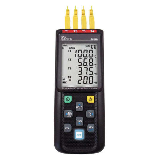 Sper Scientific Direct Bluetooth 4-Channel Datalogging Thermometer