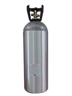 20 lb all-aluminum CO2 tank designed for safe, efficient storage in indoor growing environments.