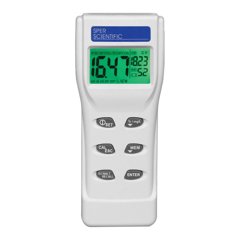 Sper Scientific Direct Combination Water Meter Kit with Dissolved Oxygen Probe