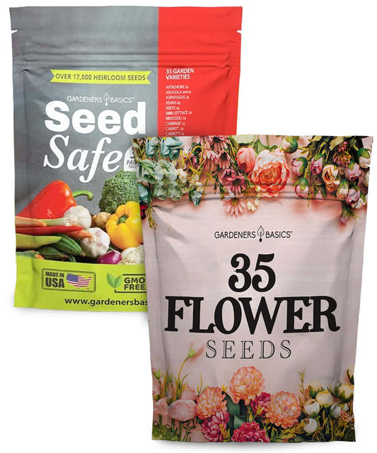 Gardeners Basics Survival & Wildflower 70-Variety Seed Kit - Heirloom, Non-GMO Seeds for Gardeners