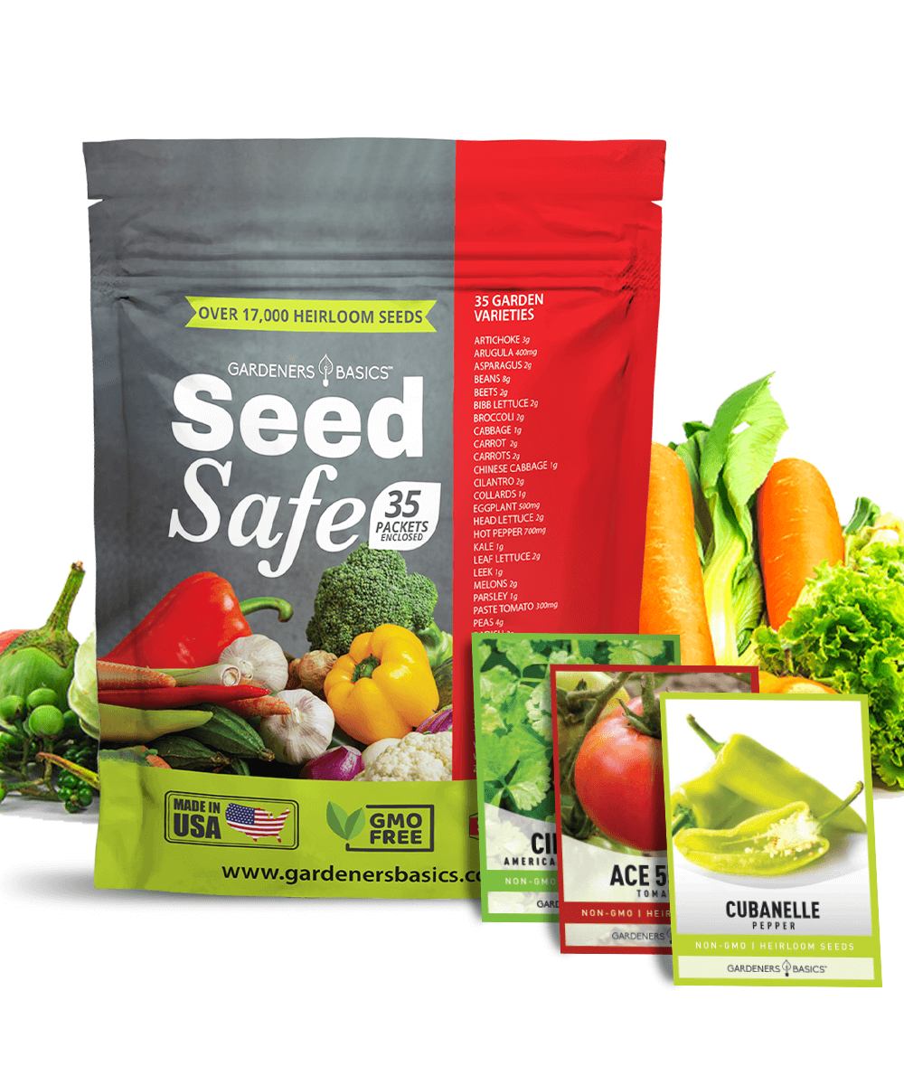 Gardeners Basics Seed Safe Survival Seed Kit - 35 Variety Pack