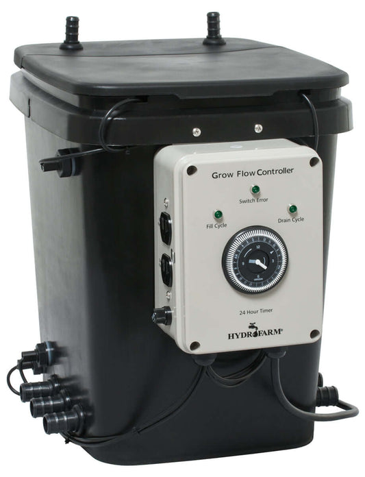 Active Aqua Grow Flow Controller Unit with timer and fittings for hydroponic systems. Ideal for managing water flow.