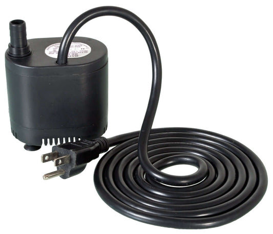 Active Aqua Grow Flow Bottom-Draw Pump with power cord, designed for 220 GPH flow rate and environmentally safe operation.