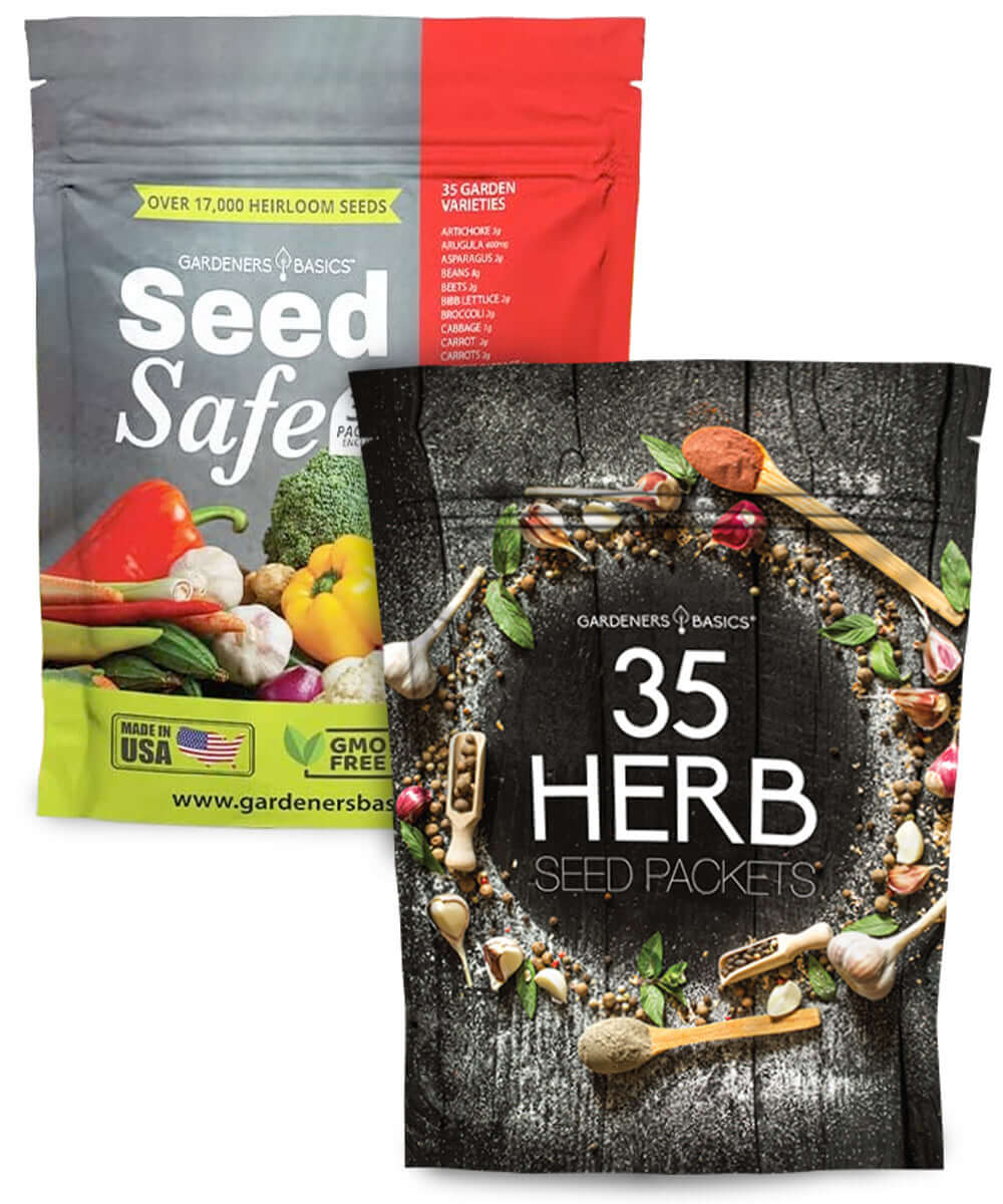 Gardeners Basics Garden Seed Kit: 70 Heirloom, Non-GMO Varieties of Vegetables, Fruits, and Herbs