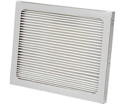 Quest MERV 13 air filter 11" x 9" x 1" with pleated design for enhanced filtration efficiency.