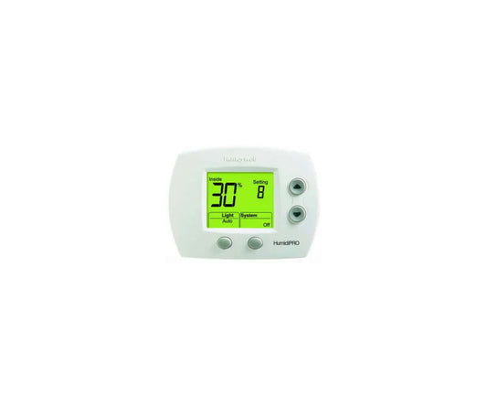 Quest Honeywell HumidiPro Humidistat controller with digital display for dehumidifier settings management.