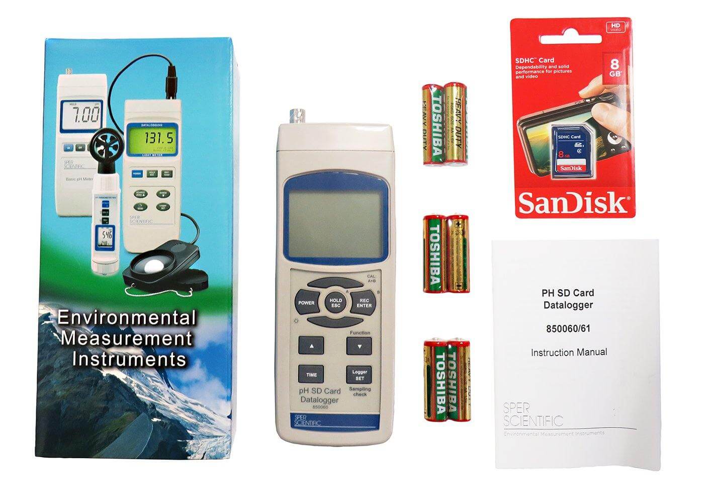 Sper Scientific Direct SD Card Datalogger pH Meter