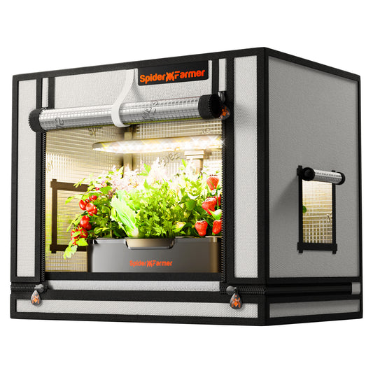 Spider Farmer 1' 4" x 2' x 1' 8" (40 x 60 x 50 cm) Indoor Mini White Grow Tent