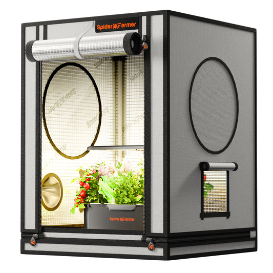 Spider Farmer 2' x 2' x 2' 8" (60 x 60 x 80 cm) Indoor Mini White Grow Tent