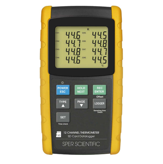 Sper Scientific Direct 12 Channel Digital Thermometer with Datalogger
