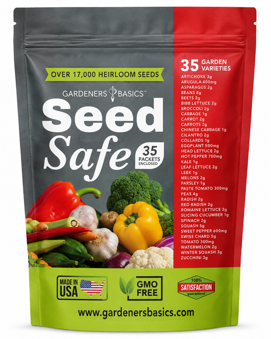 Gardeners Basics Seed Safe Survival Seed Kit - 35 Variety Pack