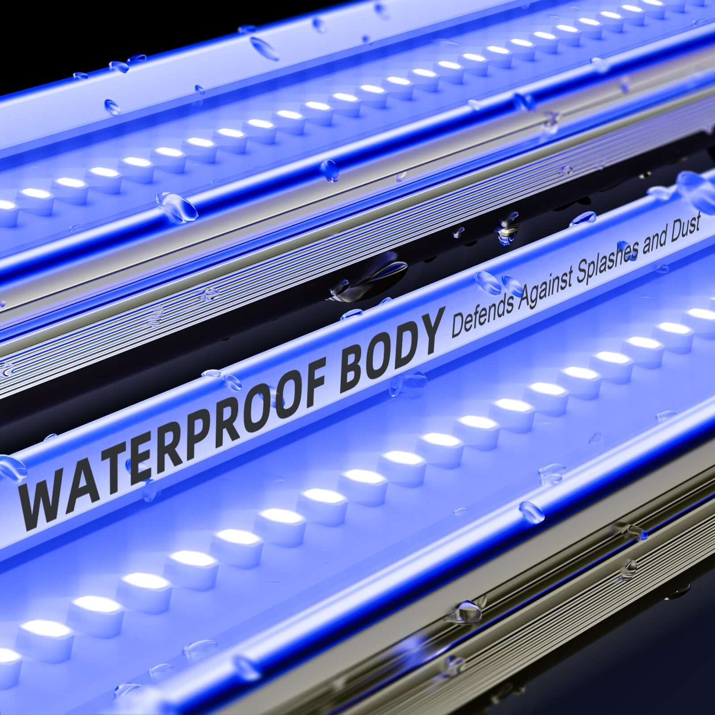 Spider Farmer UV60 LED grow light bar with waterproof body, designed to resist dust and splashes for enhanced durability.