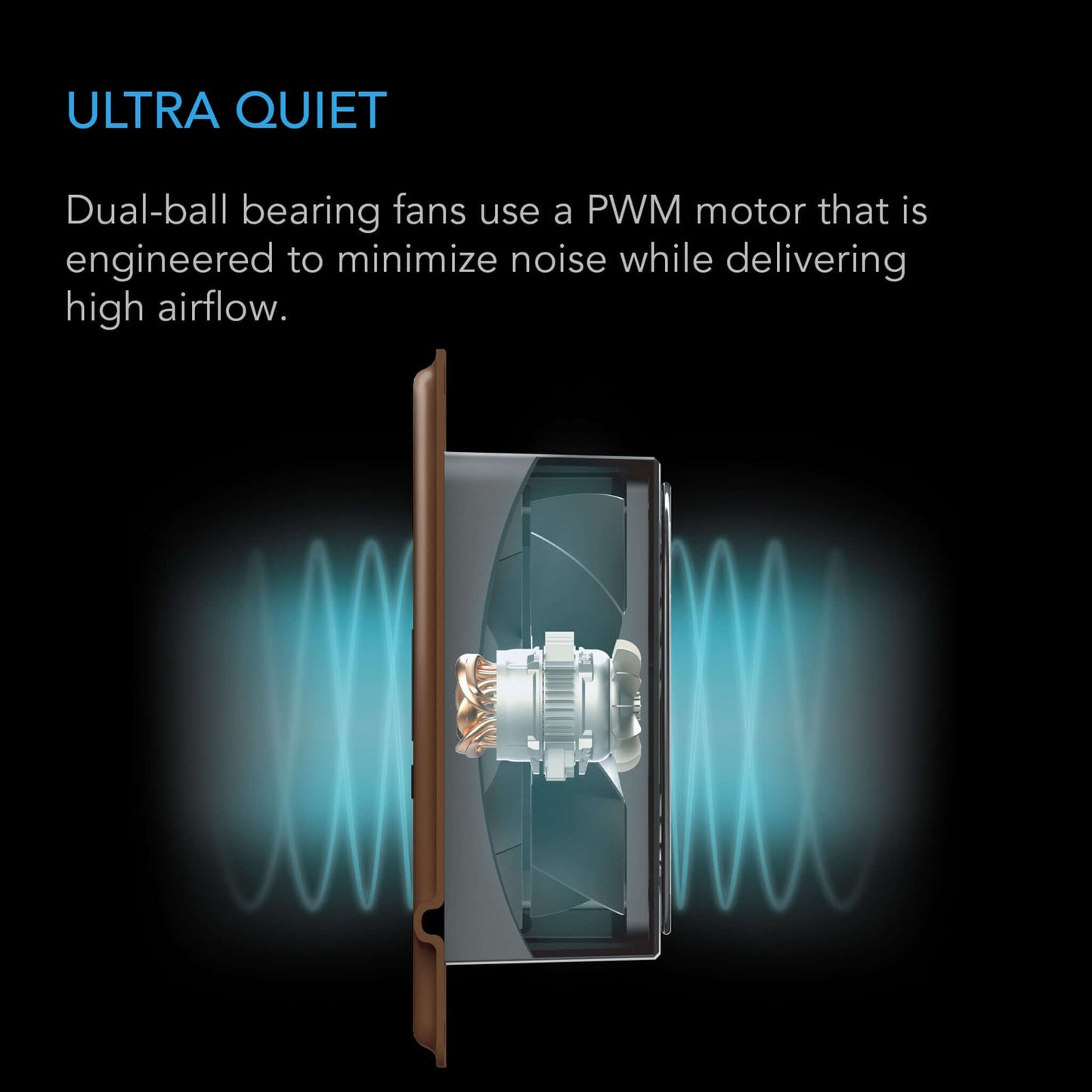 AC Infinity AIRTAP T4, Quiet Register Booster Fan System, Brown Bronze, for 4" x 12" Registers