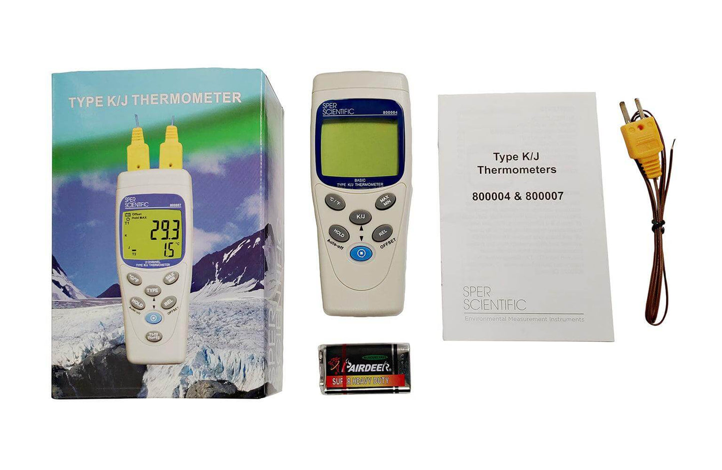 Sper Scientific Direct Thermometer Basic Type K/J