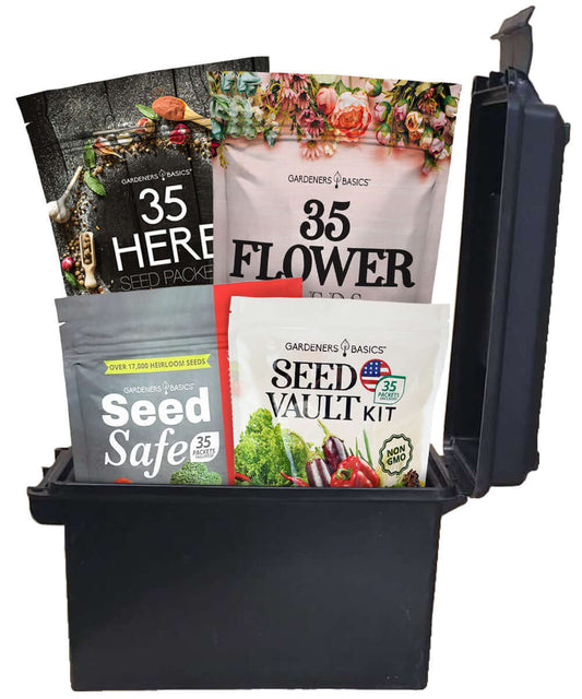 Gardeners Basics Ultimate Survival Seed Kit: 140 Varieties for Self-Sufficient Gardens & Food Storage
