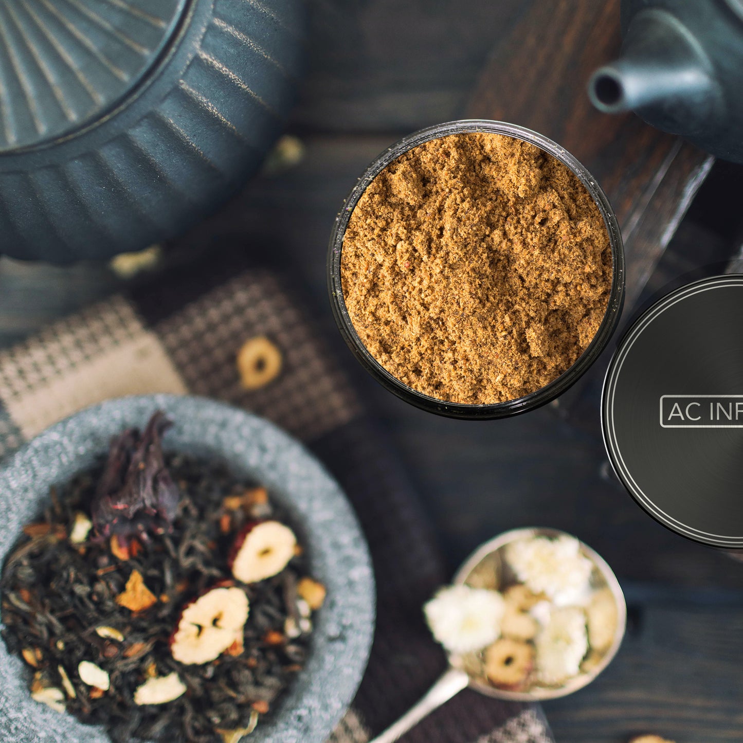 AC Infinity 3-Chamber Spice Grinder Black 2-Inch product image 5