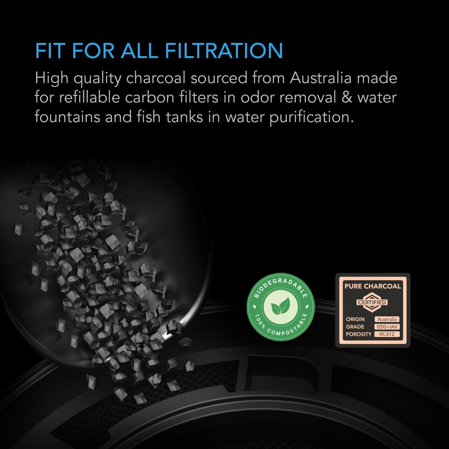 AC Infinity Activated Carbon Refill 1200+ IAV Australian Charcoal 32 product image 2