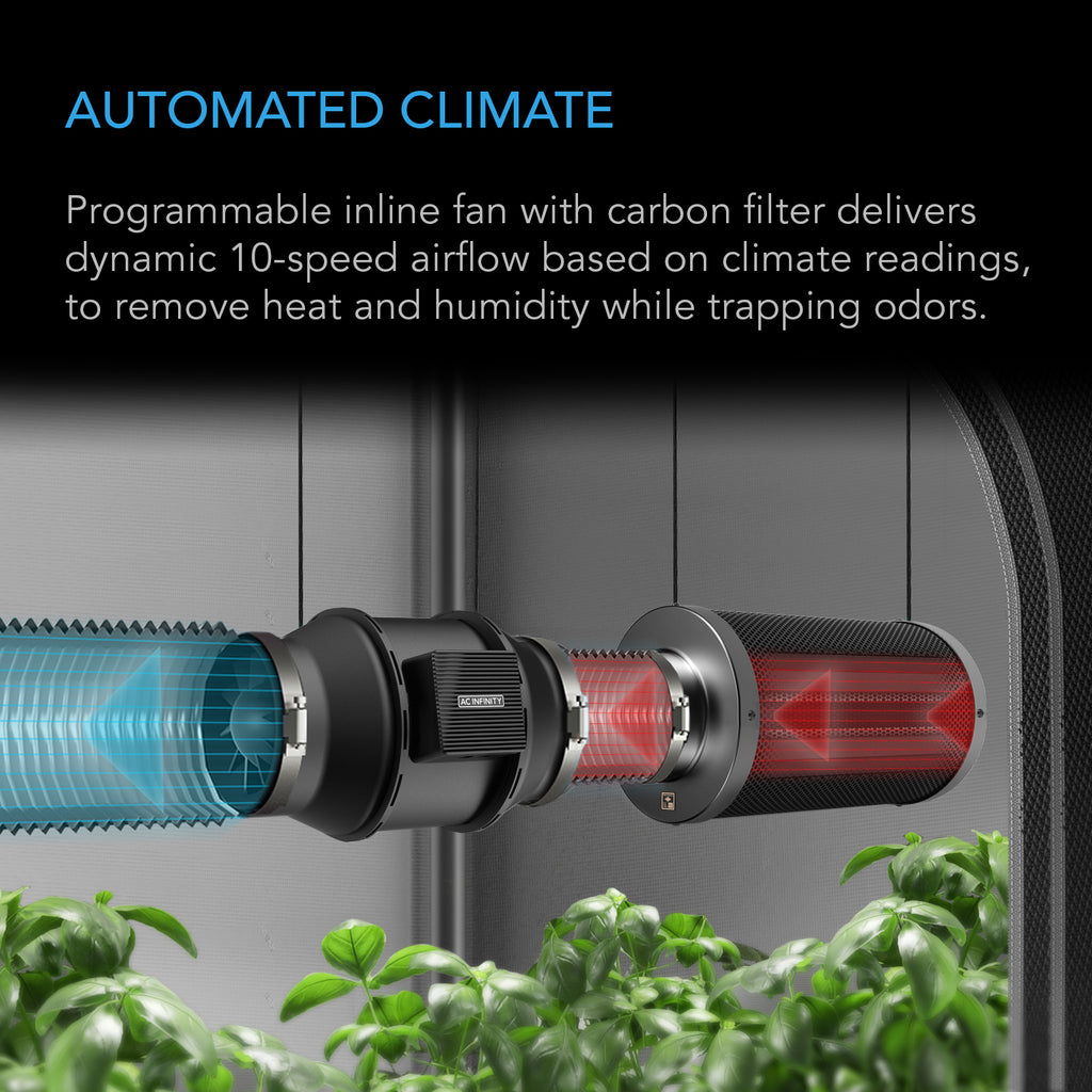 AC Infinity Advance Grow Tent System 4x4 4-Plant Kit Integrated Smart product image 4