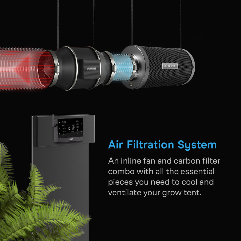 AC Infinity Air Filtration Kit PRO 4" Inline Fan w/ Smart Controller product image 2