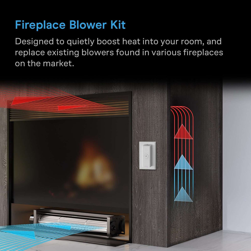 AC Infinity AIRBLAZE S10 Fireplace Blower 10" w/ Wireless Speed product image 2